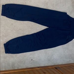 navy sweatpants with pockets, never worn